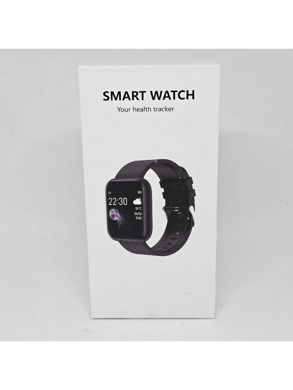 Smart Watch Men Women Waterproof Heart Rate Fitness Steps Black